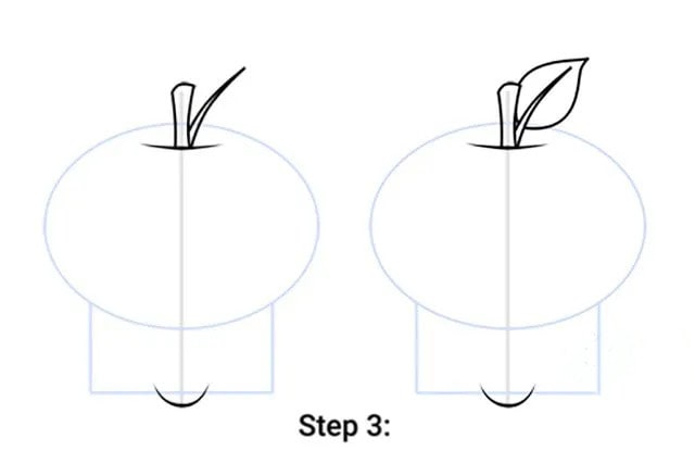 苹果简笔画简单画法