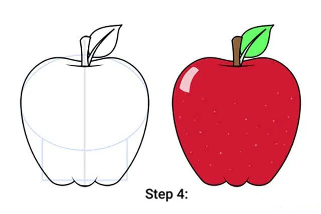 苹果简笔画简单画法