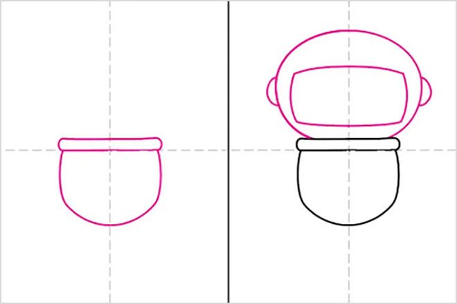宇航员简笔画教程图片