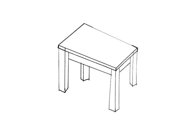 生活用品桌子简笔画怎么画图片