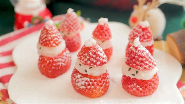 草莓山药雪人的做法