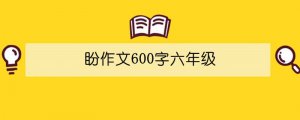 盼作文600字六年级