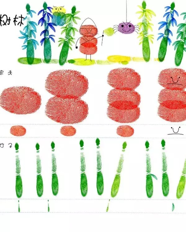 幼儿园创意手指印画制作及教案