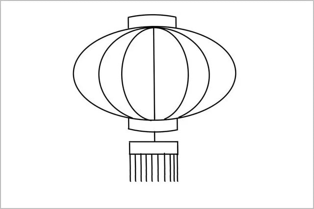 灯笼简笔画怎么画简单