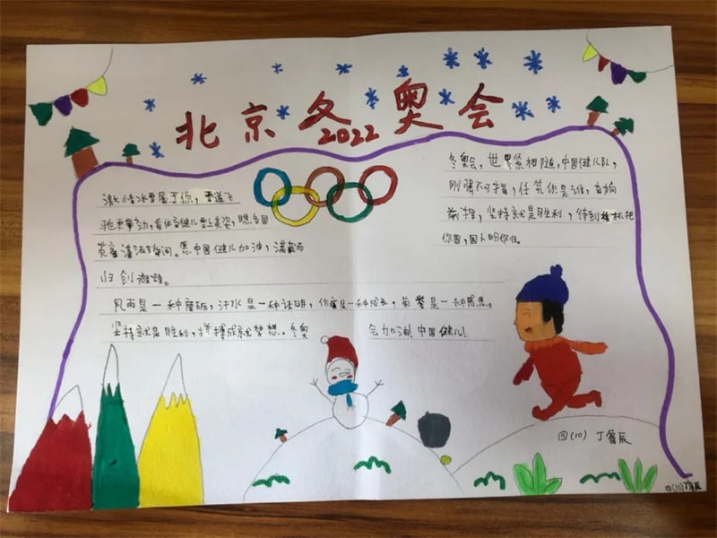 四五年级北京冬奥会手抄报图片