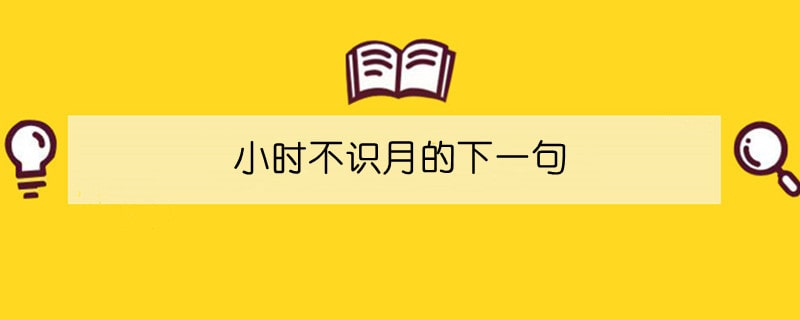 小时不识月的下一句