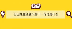 日出江花红胜火的下一句诗是什么