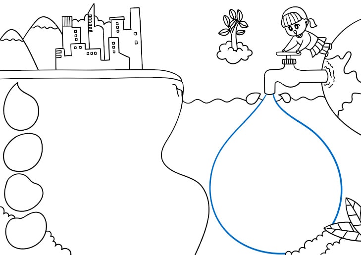节约用水手抄报图片怎么画