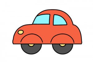 幼儿版小汽车简笔画教程简单